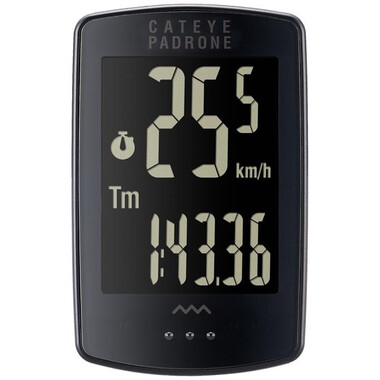 Fahrradcomputer kabellos CATEYE PADRONE CC-PA100W Stealth Edition 0